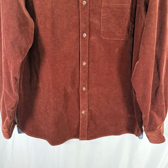The Territory Ahead Jacket Mens XL Brown Corduroy Button Front Pockets Cotton Bl - Picture 3 of 10